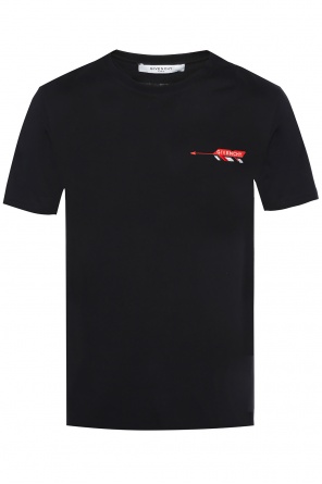 T-shirt z wyszytym wzorem z logo, zdjęcie 1 T-shirt z wyszytym wzorem z logo od Givenchy